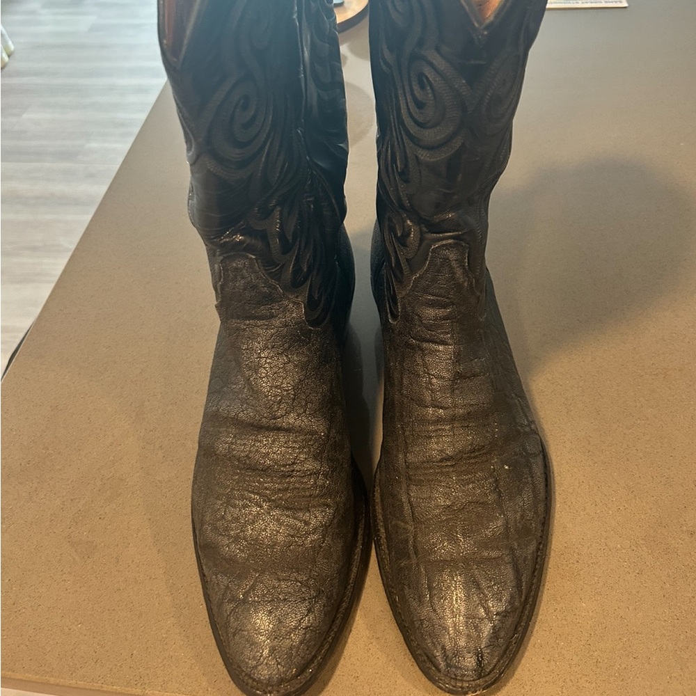 Tony Llama vintage Elephant hide boots